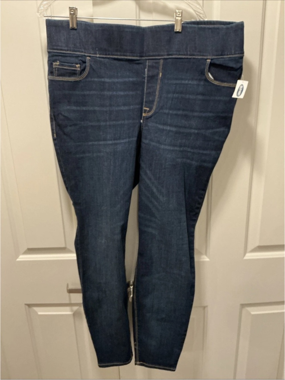 Old Navy Rockstar Super Skinny High Rise Denim Jeans Dark Wash Size 20 Plus NWTs